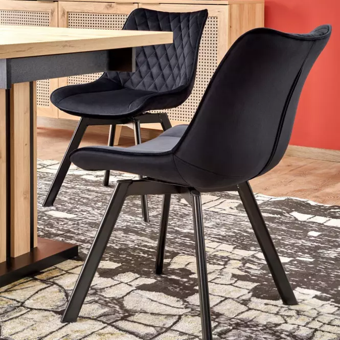 Stôl Lamello 80x130 doska – dub artisan/čierna