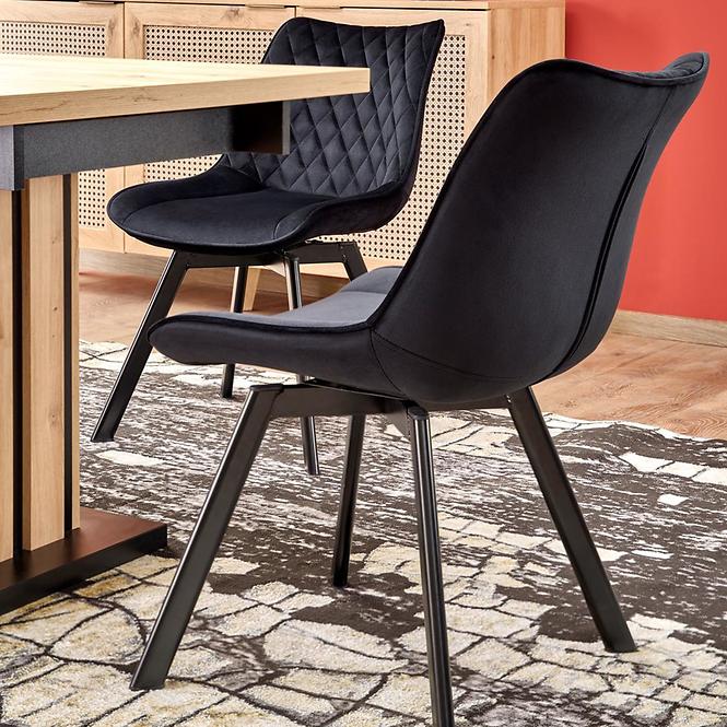 Stôl Lamello 80x130 doska – dub artisan/čierna