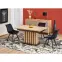 Stôl Lamello 80x130 doska – dub artisan/čierna,15