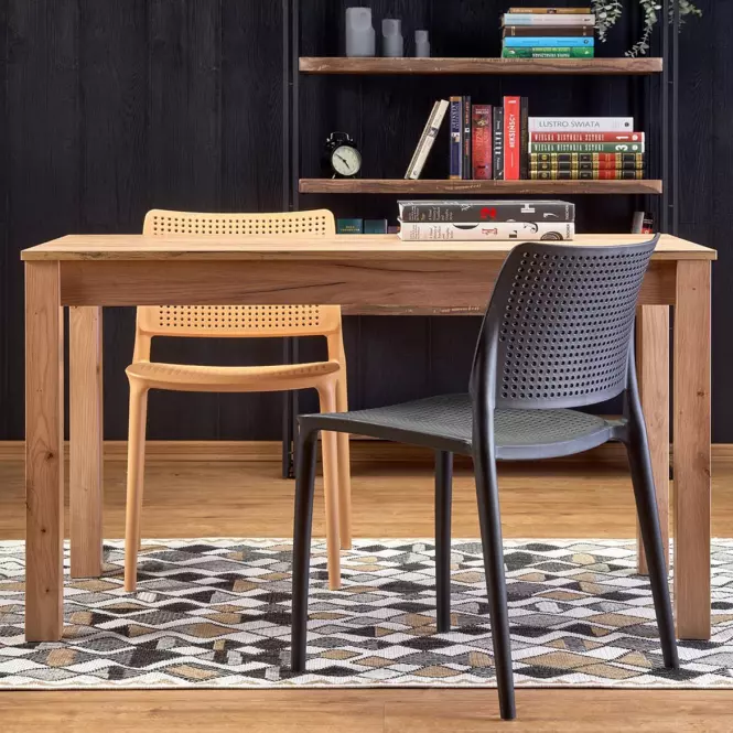 Stôl Ksawery 68x120 doska/mdf – dub craft