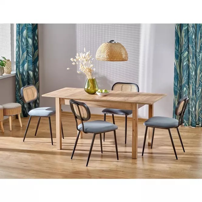 Stôl Maurycy 75x118 doska/mdf – dub craft,10
