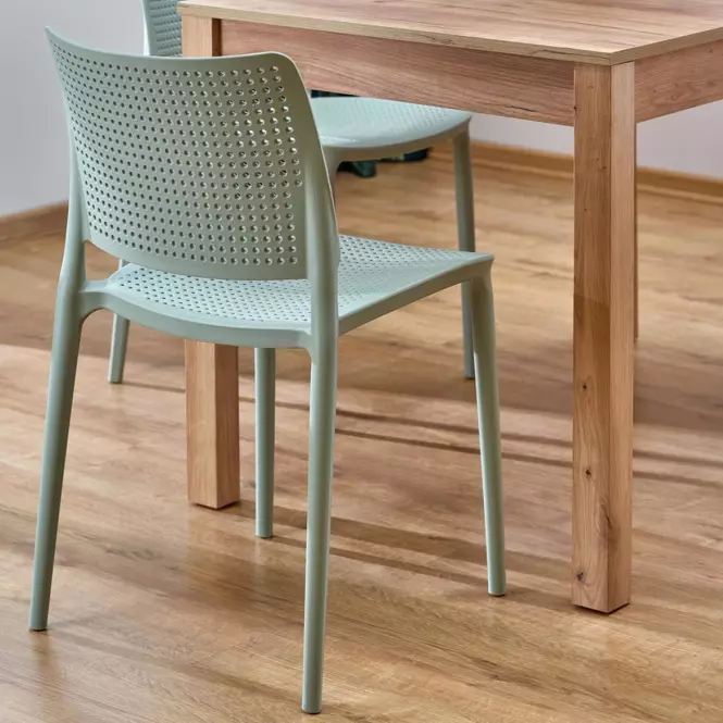Stôl Maurycy 75x118 doska/mdf – dub craft