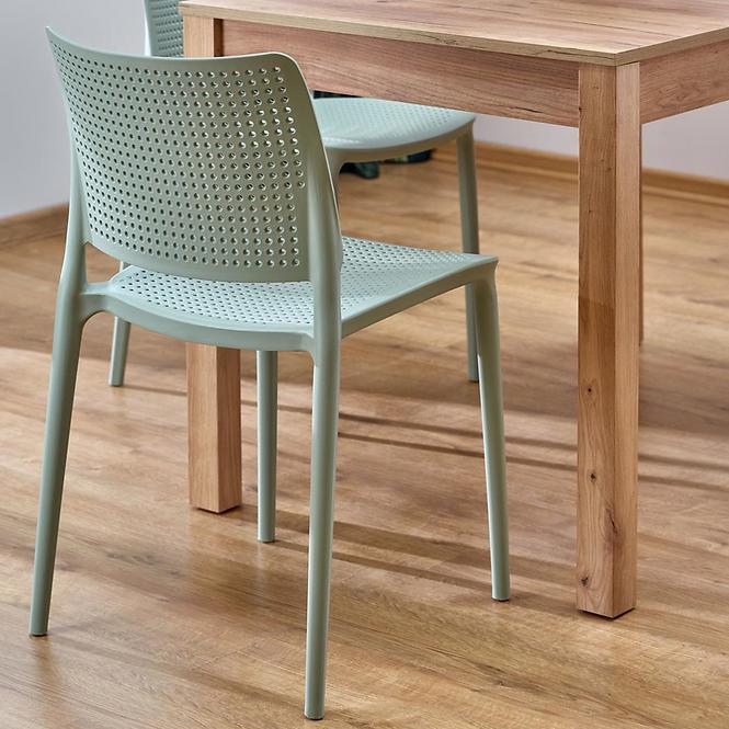 Stôl Maurycy 75x118 doska/mdf – dub craft
