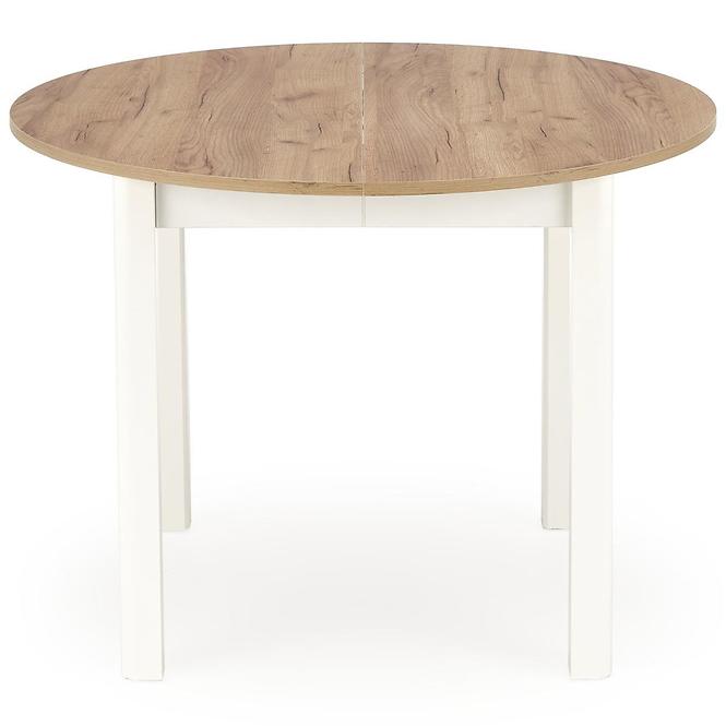 Stôl Ringo 102x142 doska/mdf – dub craft/biela