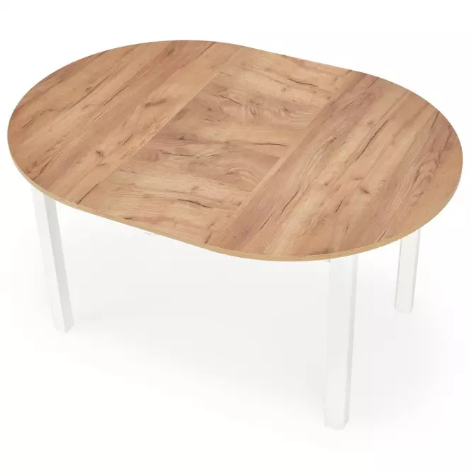 Stôl Ringo 102x142 doska/mdf – dub craft/biela