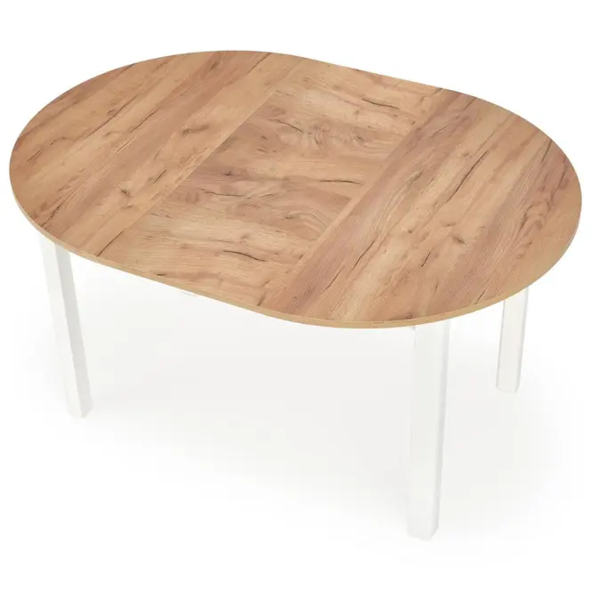 Stôl Ringo 102x142 doska/mdf – dub craft/biela,4