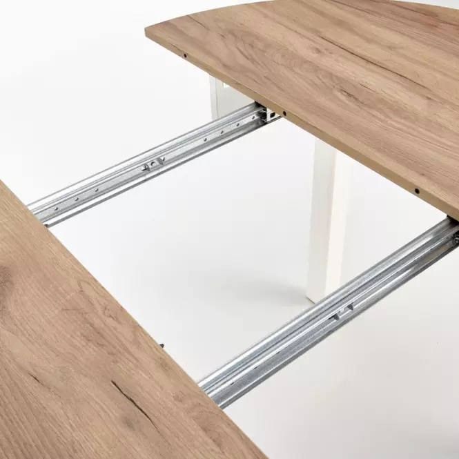 Stôl Ringo 102x142 doska/mdf – dub craft/biela