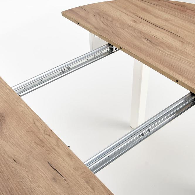 Stôl Ringo 102x142 doska/mdf – dub craft/biela