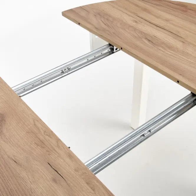 Stôl Ringo 102x142 doska/mdf – dub craft/biela,9
