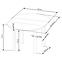 Stôl Ringo 102x142 doska/mdf – čierna,2