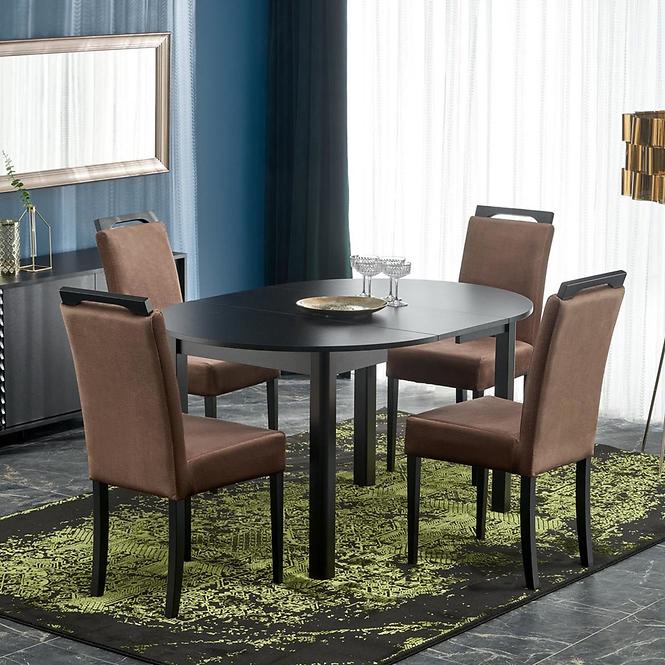 Stôl Ringo 102x142 doska/mdf – čierna