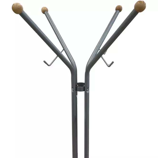 Vešiak kovový Stanghe 9062 striebro/prirodzené,2