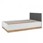 Posteľ Torino 120+Rošt Flx 1202 biela/dub castello/grafit