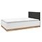 Posteľ Torino 120+Rošt Flx 1202 biela/dub castello/grafit,3