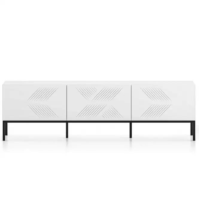 TV stolík Clearing 04 biela/čierna