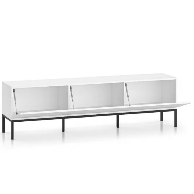 TV stolík Clearing 04 biela/čierna,4