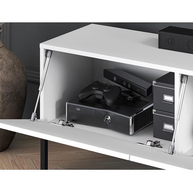 TV stolík Clearing 04 biela/čierna