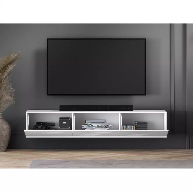 TV stolík Závesny Clearing 07 biela
