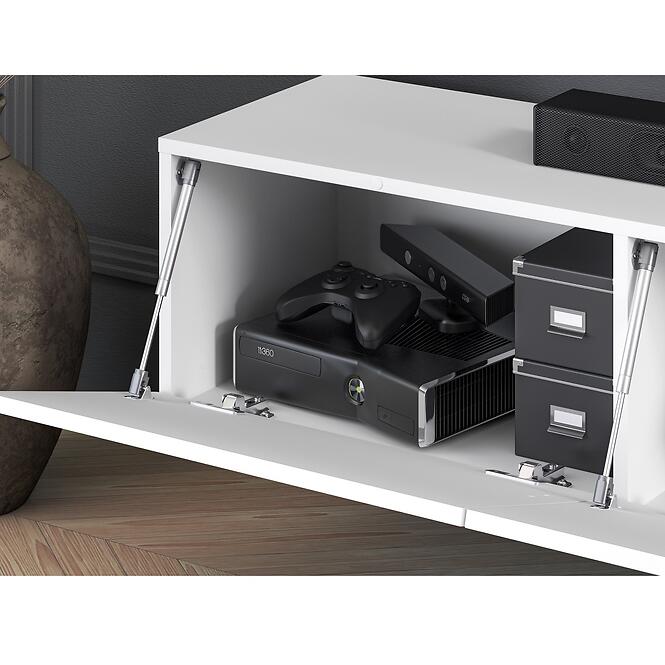 TV stolík závesný Clearing 07 biely