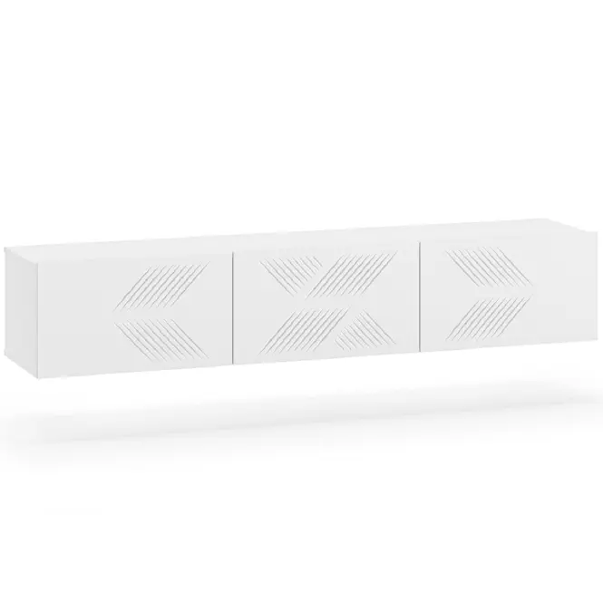 TV stolík závesný Clearing 07 biely