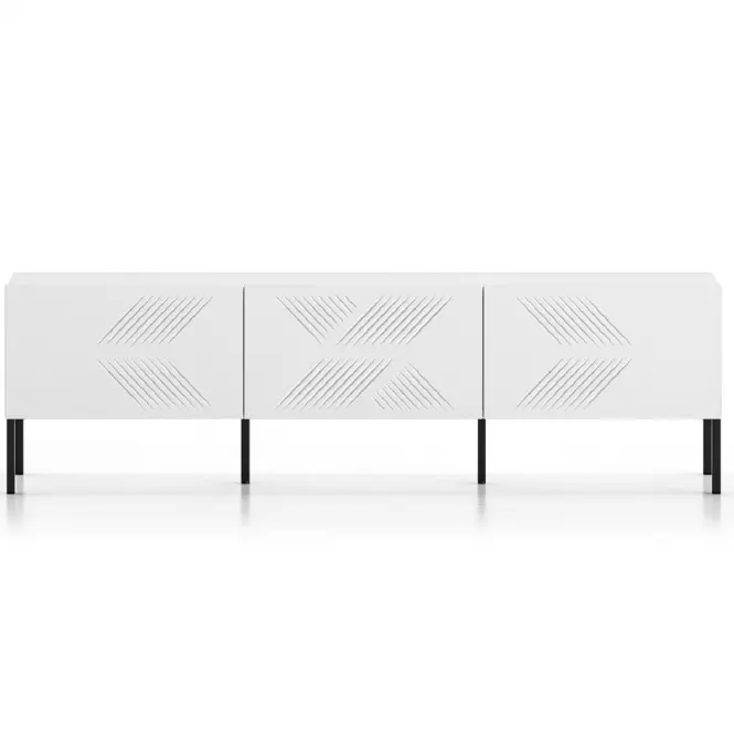 TV stolík Clearing 04 biela/čierna,3