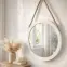 Okrúhle zrkadlo na šnúrke FI25,5 biele