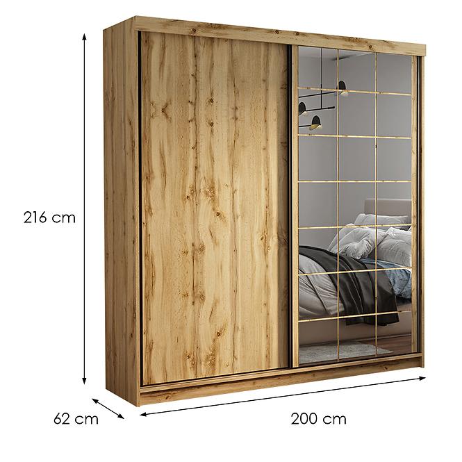 Skriňa Collin 200 votan/votan+čierna