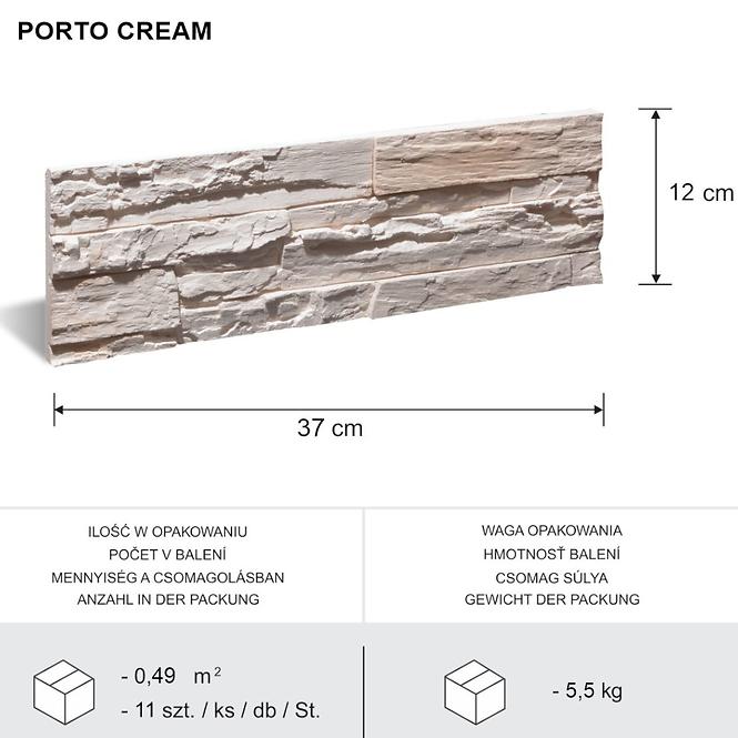 Sádrový Obkladový Kameň Porto Cream