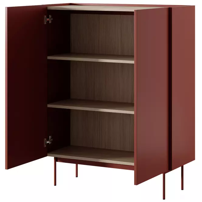 Komoda Color KD-97 ceramic red,4