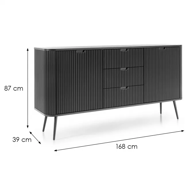 Komoda Zova KSZ-168 čierna