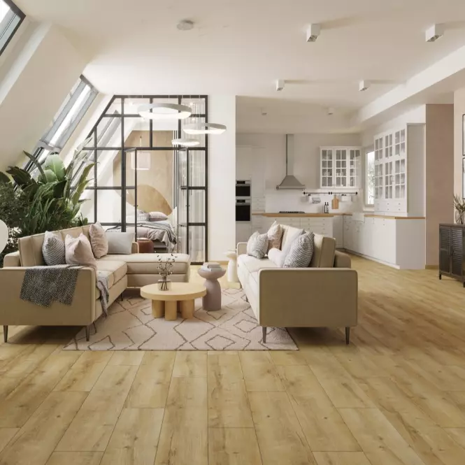 Laminátová podlaha vodeodolná Dub Matera 7mm AC5 Parquet Mercado WR 64586