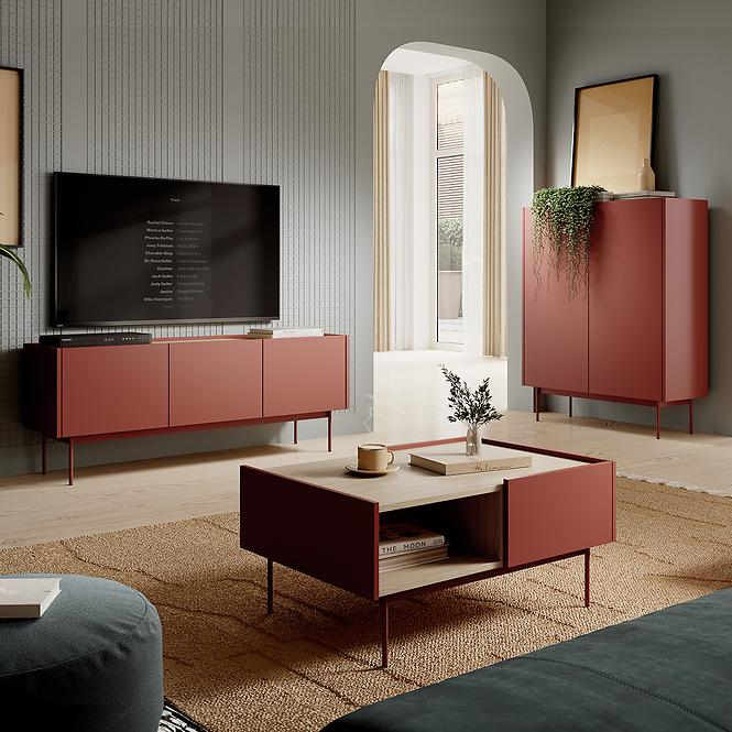 Konferenčný stolík Color L-97 ceramic red