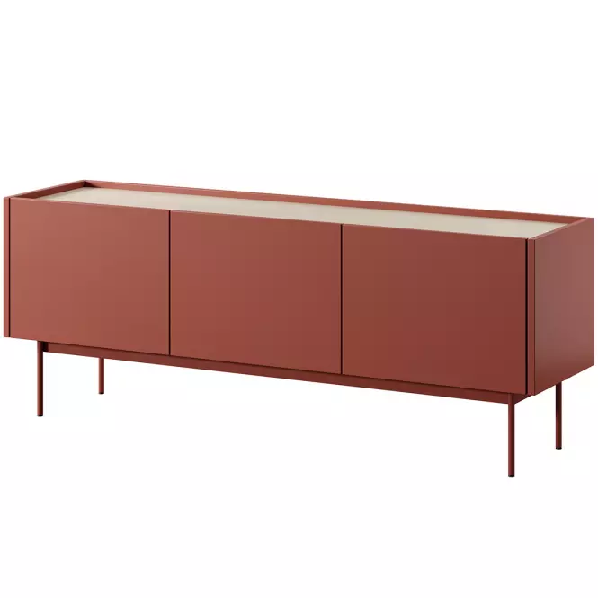 TV stolík Color-144 ceramic red