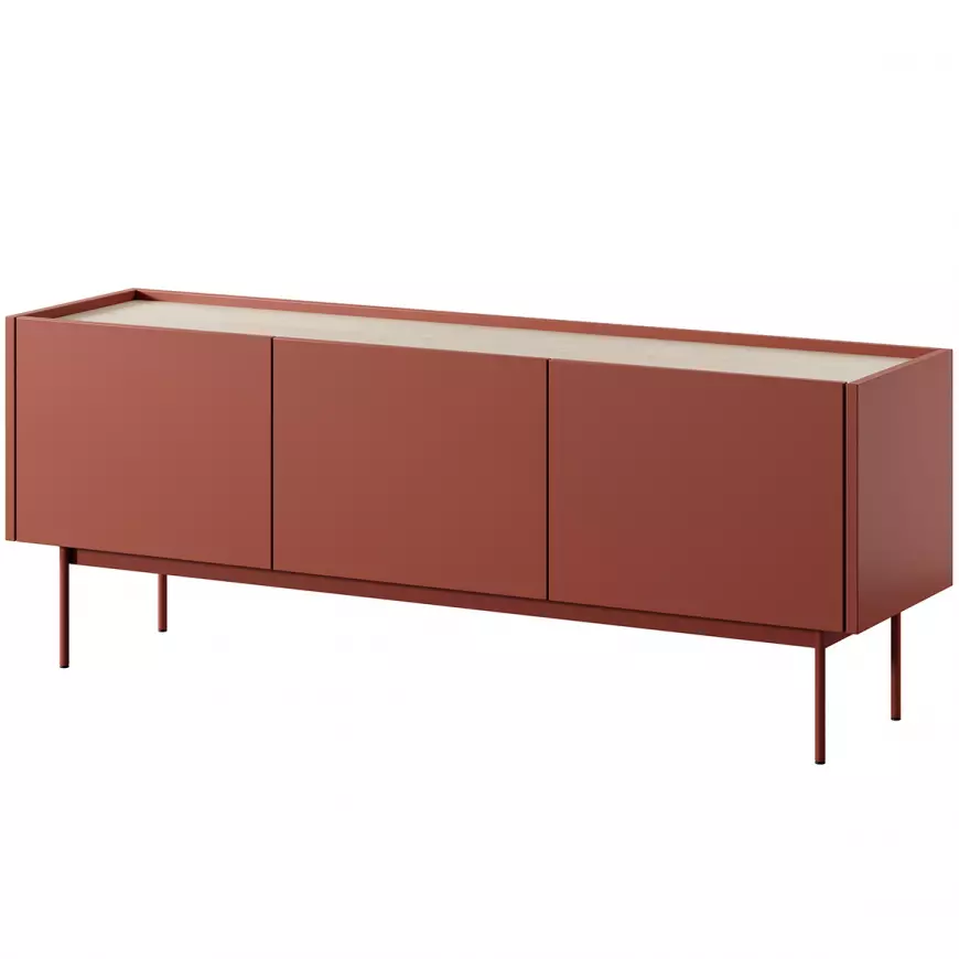 TV stolík Color-144 ceramic red