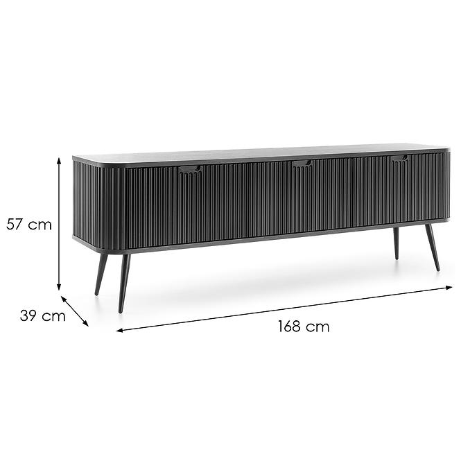 TV stolík Zova-168 čierna