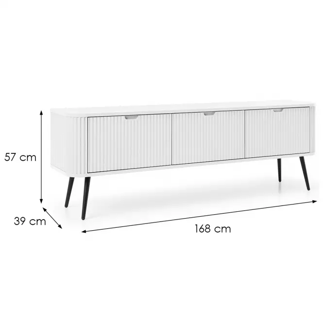 TV stolík Zova-168 biela,2