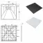 Vanička štvorcová Vexo 90x90 biela,2