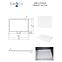 Vanička obdĺžniková Axim Ultraslim 120x90 biela,3