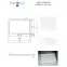Vanička obdĺžniková Axim Ultraslim 130x90 biela,3