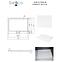 Vanička obdĺžniková Axim Ultraslim 130x90 biela,3