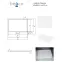 Vanička obdĺžniková Axim Ultraslim 140x90 biela,3