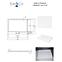 Vanička obdĺžniková Axim Ultraslim 140x90 biela,3