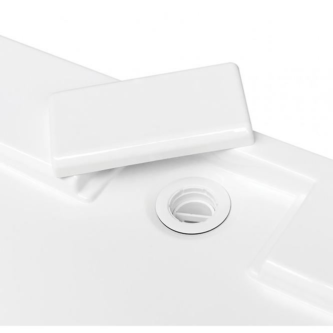 Vanička obdĺžniková Axim Ultraslim 140x90 biela,5