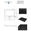 Vanička obdĺžniková Axim Ultraslim Stone Effect New 100x80 čierna,3