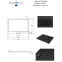 Vanička obdĺžniková Axim Ultraslim Stone Effect New 120x80 čierna,3