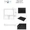 Vanička obdĺžniková Axim Ultraslim Stone Effect New 120x80 čierna,3
