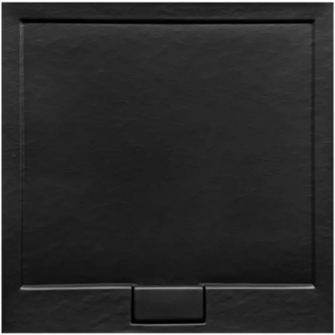 Vanička štvorcová Axim Ultraslim Stone Effect New 80x80 čierna,2