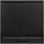 Vanička štvorcová Axim Ultraslim Stone Effect New 80x80 čierna,2