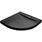 Vanička polokrúhla Axim Ultraslim Stone Effect New 90x90 čierna