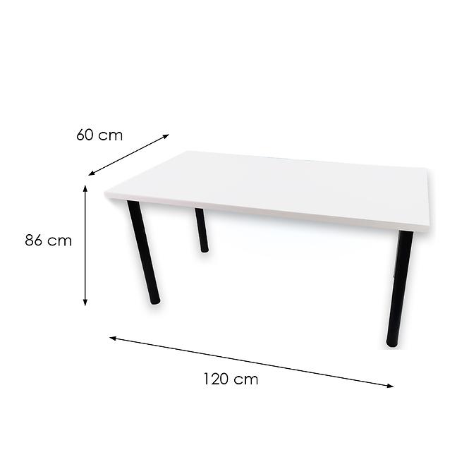 Písací Stôl Top Biely 120x60x2,8 Model 1